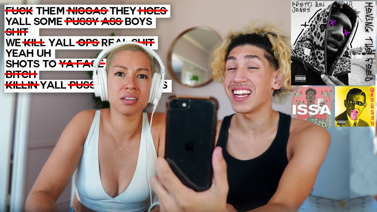 REACTING TO MY SONS MUSIC PLAYLISTS !! 😳 (WTF IS THIS) ??