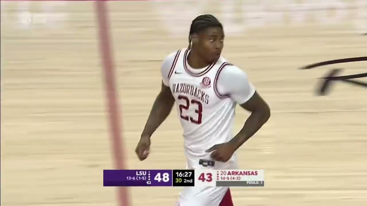 #20 Arkansas 85 vs LSU 81 Highlights from 1-24-26 #Arkansas #WPS #hogs #LSU #SEC 