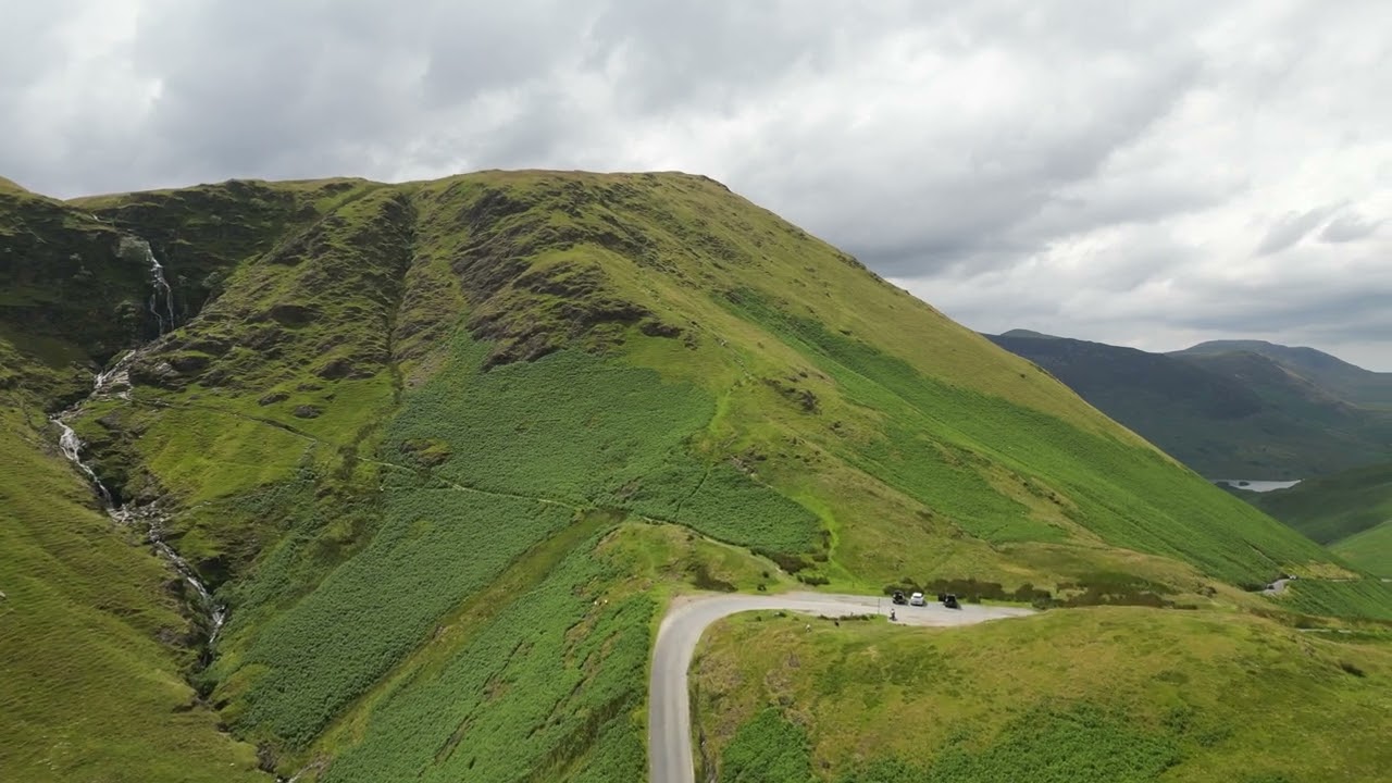 Newlands Pass Cumbria 15 .7 .24 Dronestyling