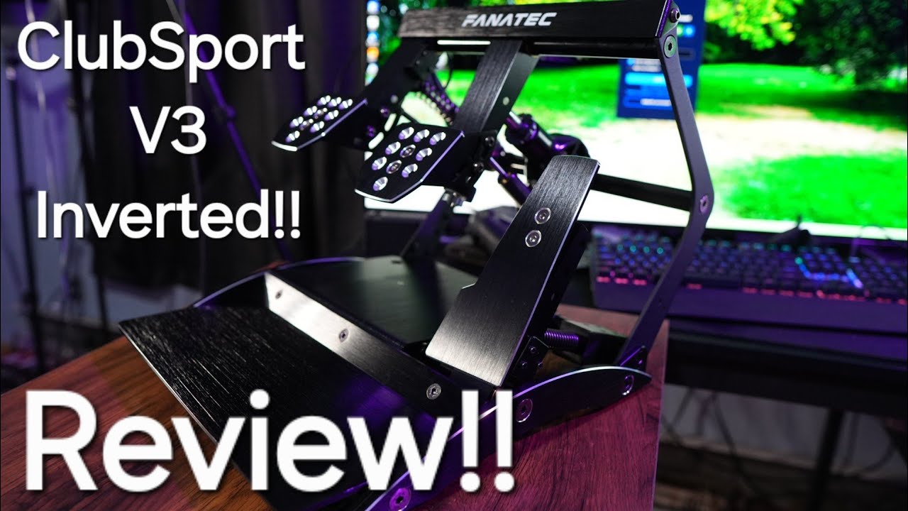 Обзор перевернутых педалей Fanatec Clubsport V3 с установленным комплектом Performance Kit