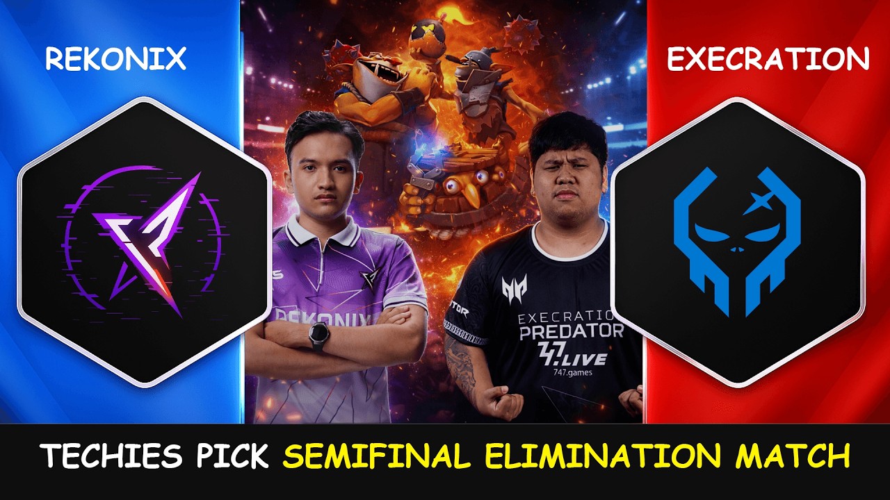 CRAZY TECHIES PICK SEMIFINAL ELIMINATION MATCH - REKONIX VS EXECRATION RES 4 CQ SEA DOTA 2