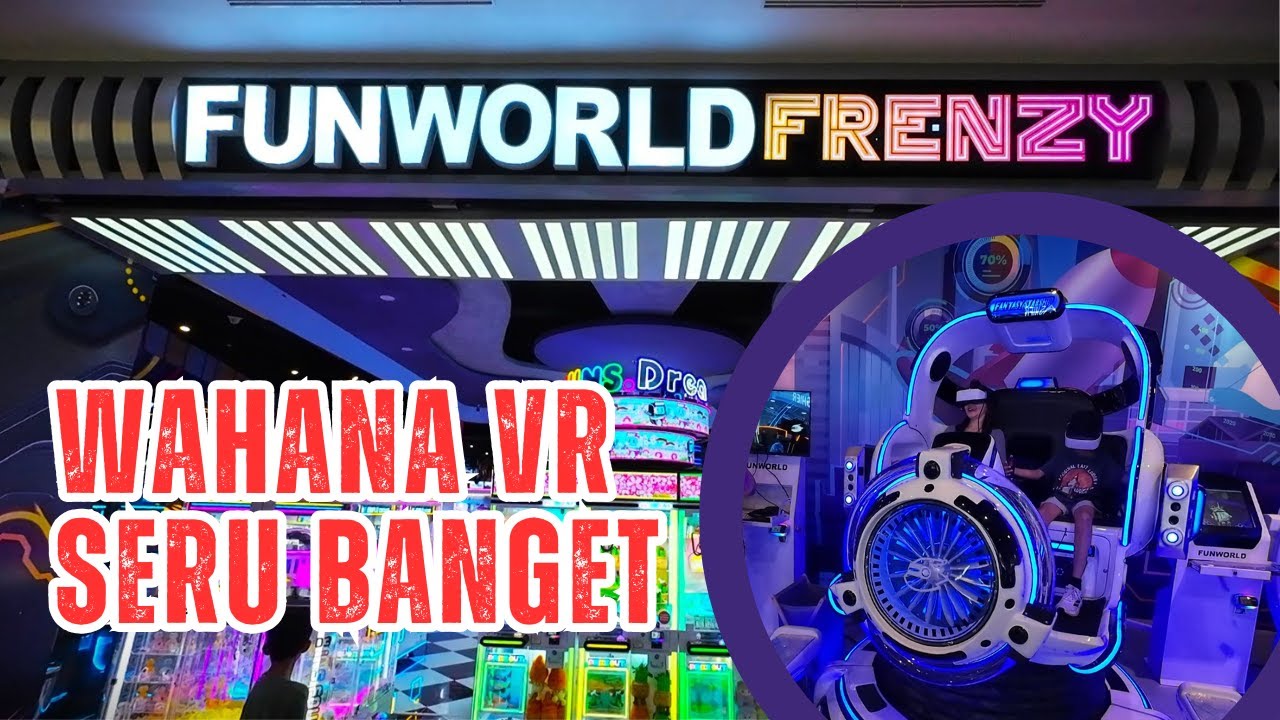 Fun World Frenzy Bintaro Xchange Mall 2 | Wahana Permainannya Banyak dan Wahana VR-nya Seru