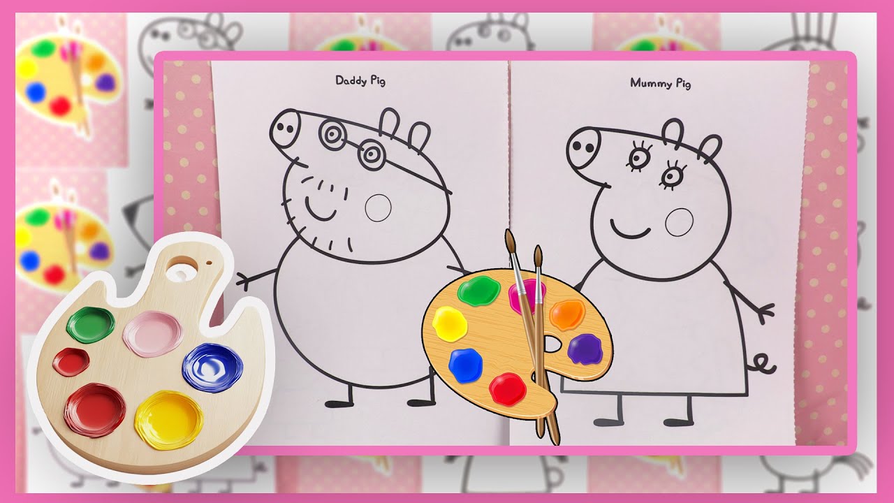 Activité de Peinture pour Enfants Peppa Pig