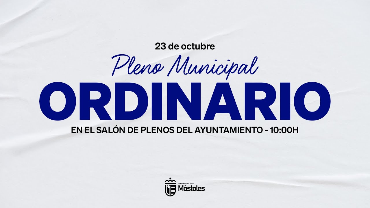 Pleno Ordinario - 23 de octubre de 2025