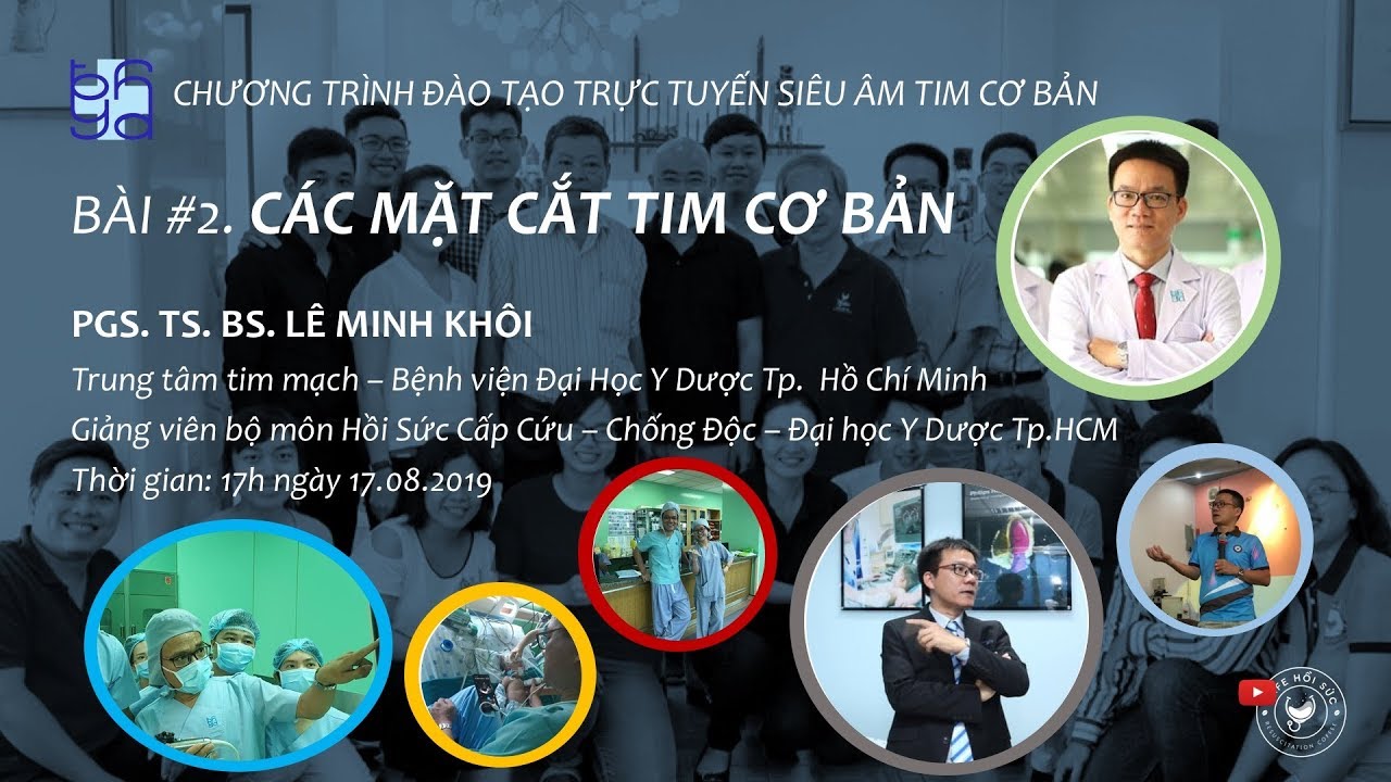 Siêu âm tim cơ bản - Bài 2: Các mặt cắt siêu âm tim cơ bản (Phần 1)