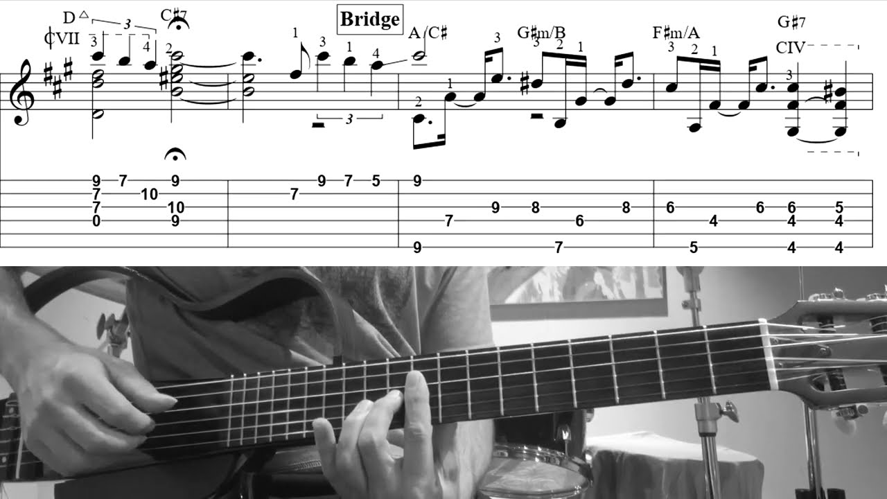 Shape Of My Heart  - Guitar Solo (Score&TAB) | Alejandro Marin