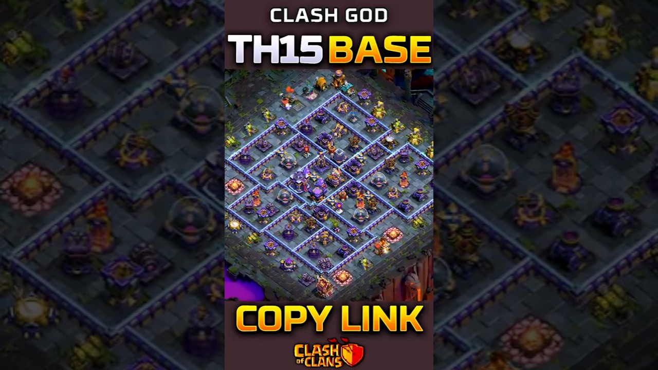 🛡️ Best TH15 Hybrid Base 2025 | War + Farming + Trophy Push