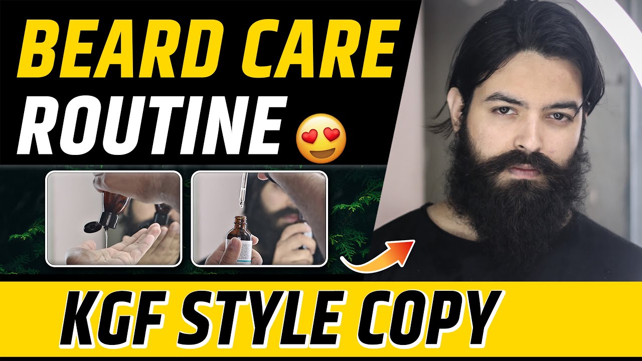 Beard Like a BOSS- KGF STYLE 😍🔥| Rocking Star Yash | KGF Beard style | Beard Care Routine