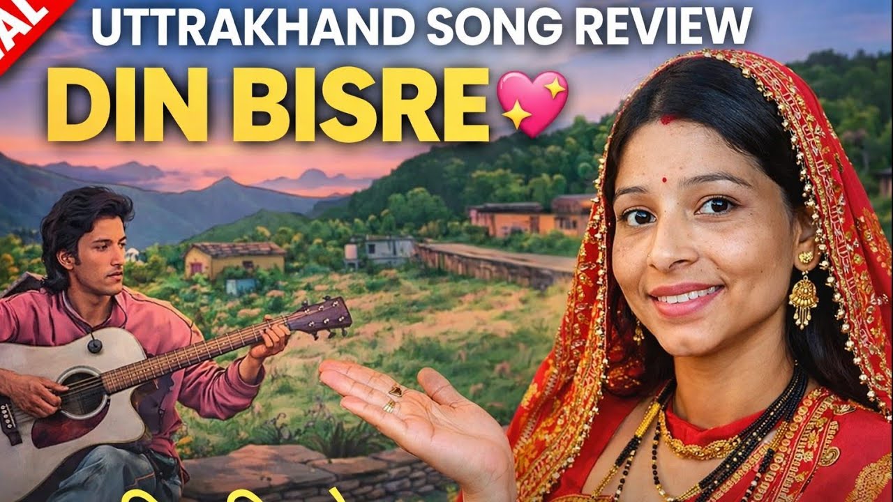 Din Bisre 💕 | Kumauni Garhwali Song Review | Uttarakhand Viral Song 2026
