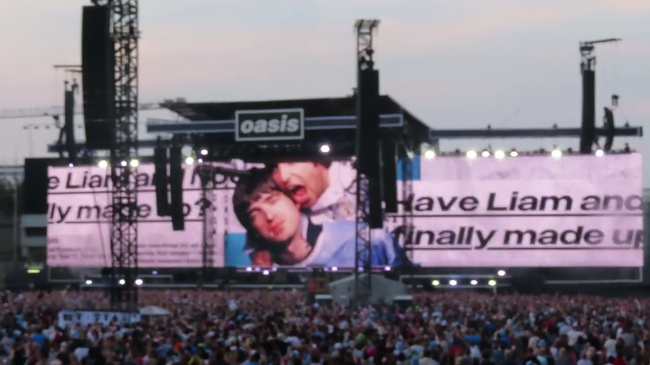 Oasis - intro (with The Auld Triangle) & Hello | live Croke Park Dublin 2025