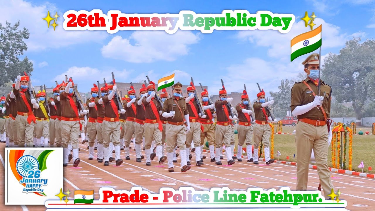 🇮🇳 Republic Day Prade Police Line Fatehpur | परेड मार्च पुलिस लाइन फतेहपुर 2021🔥