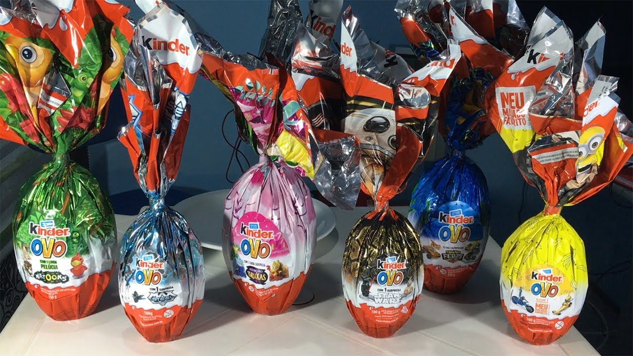 ABRINDO TODOS OS OVOS DE PÁSCOA KINDER OVO DO MERCADO (2018)!