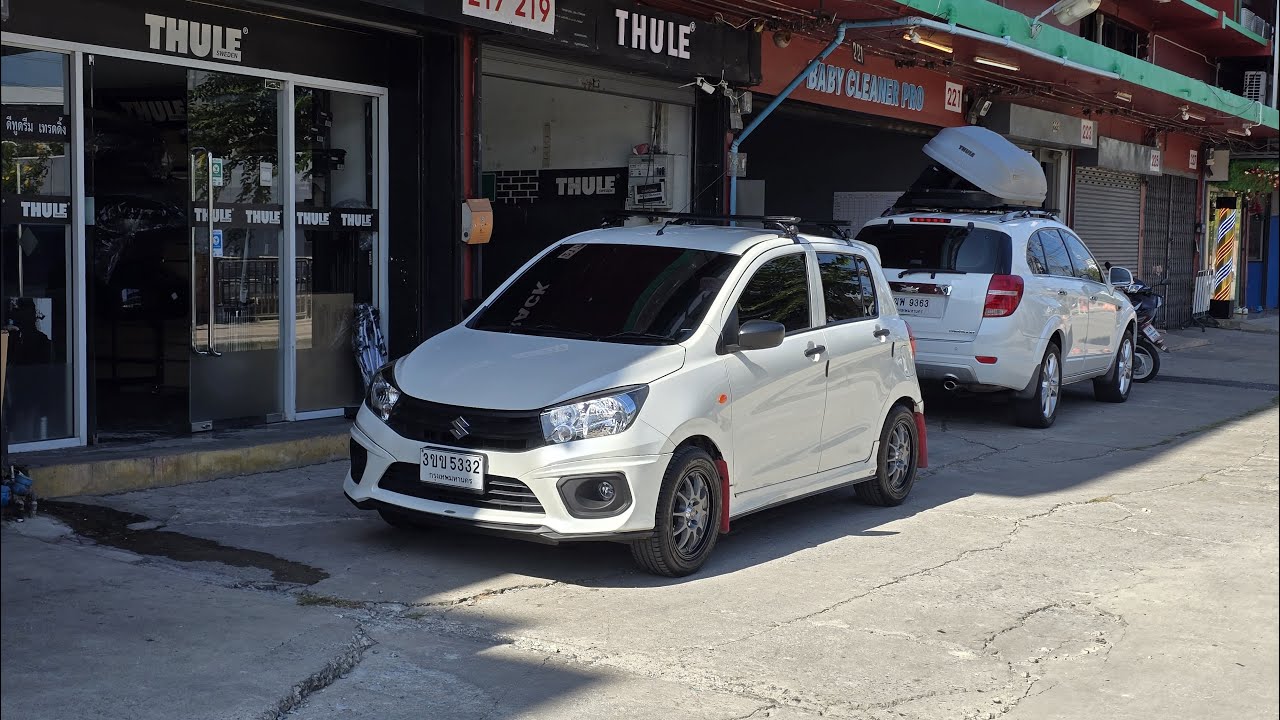 แร็คหลังคา SCR แร็คตรงรุ่น สำหรับSuzuki Celerio แร็คหลังคา แน่นหนา ไม่ต้องเจาะรถ สวย จบ พร้อมลุย