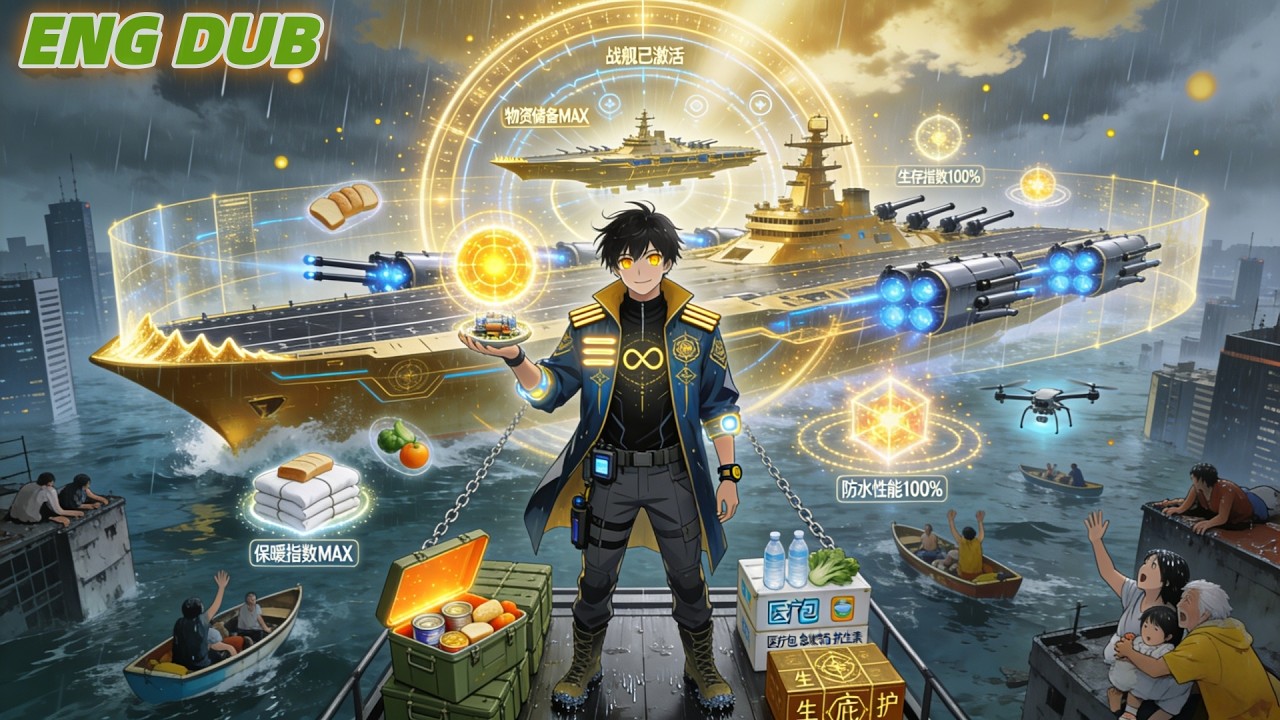 In a Rain-Soaked Apocalypse, He Awakens a God-Level System and Gains an SSS-Rank Battleship.