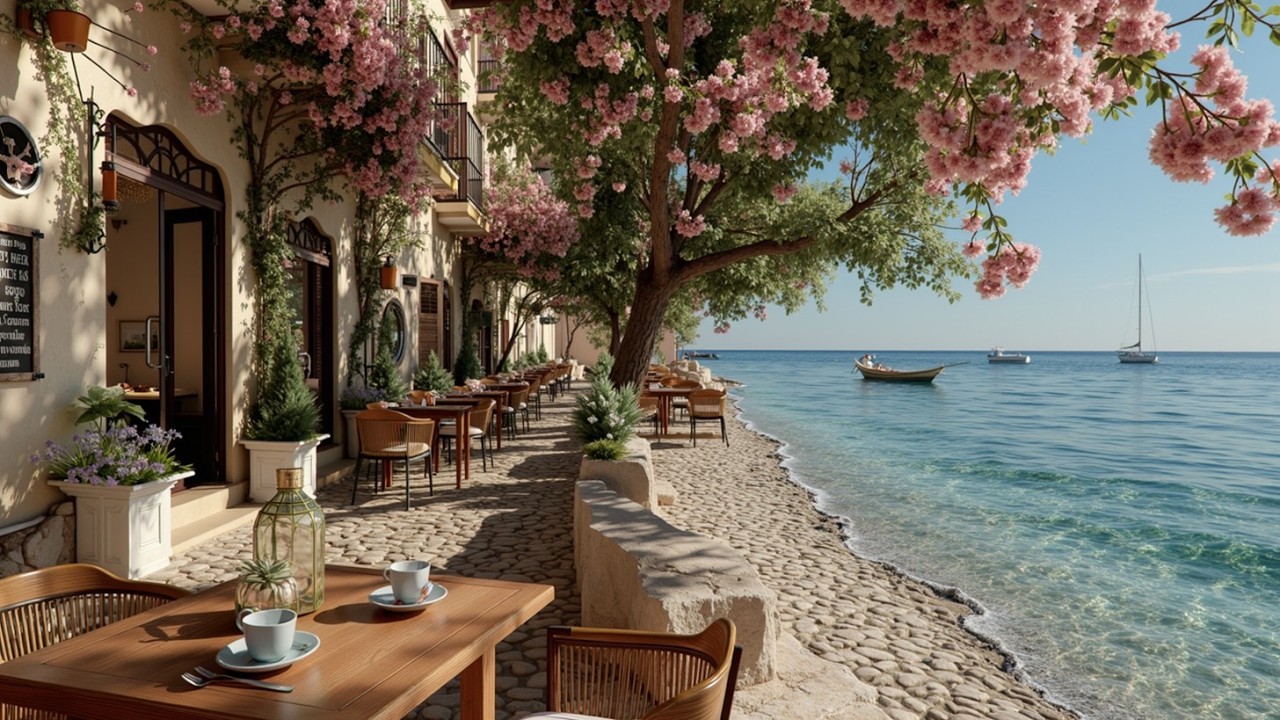 Bossa Nova Beach Cafe Океанские Волны ~ Расслабляющая Атмосфера Джазовой Гитары в Кофейне