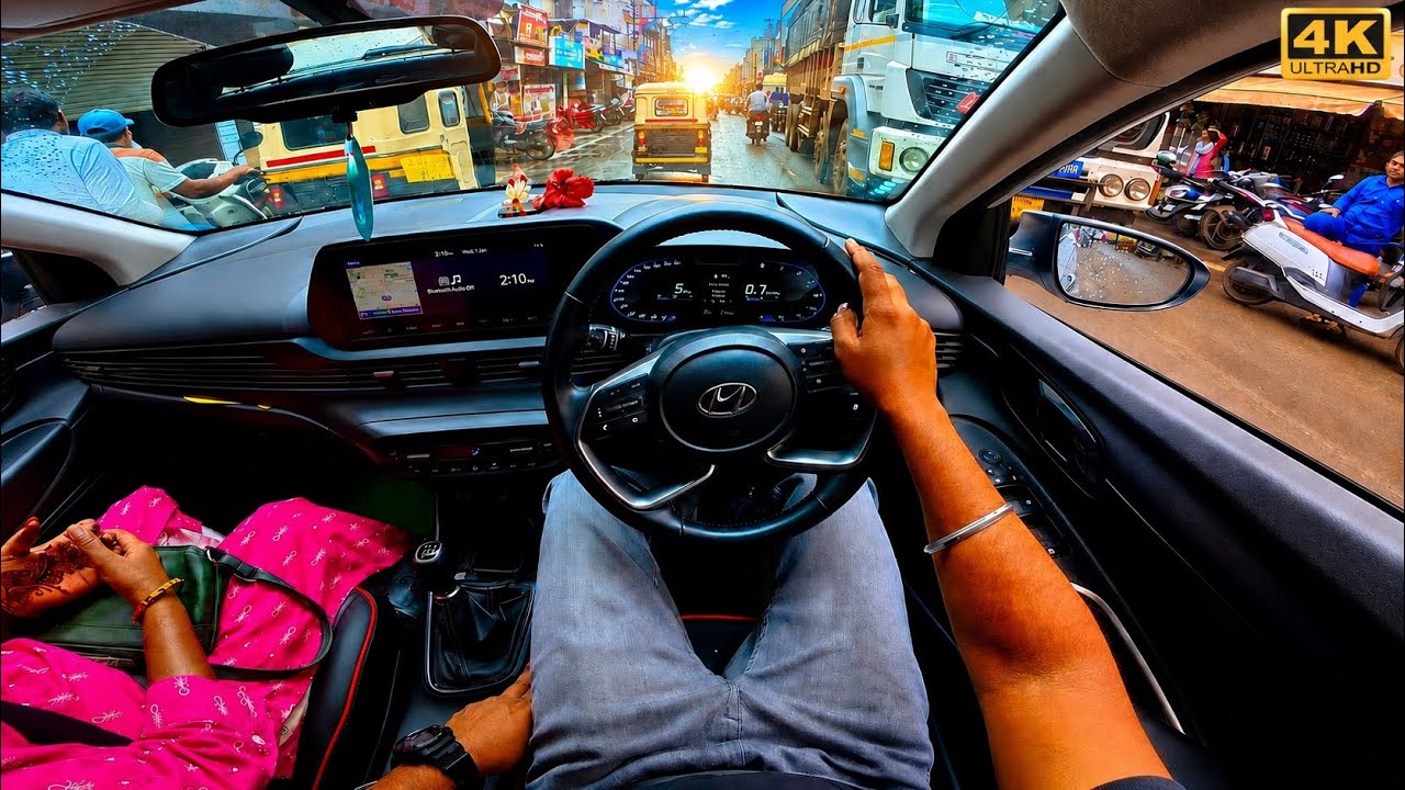 ASMR POV | UNLIMITED SPACE TO DRIVE🔥| i20 Asta 4K driving in Sangli Traffic