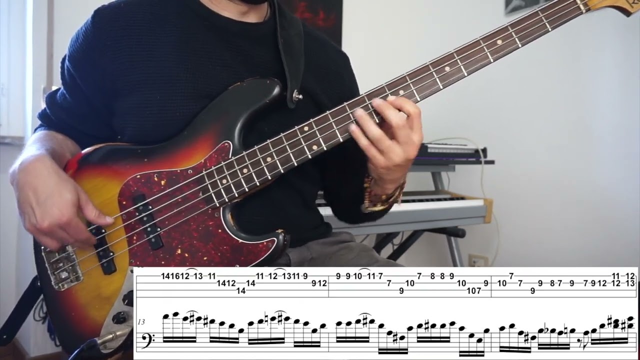 Boogielastic - Joshua Redman's solo with TAB (bass transcription)