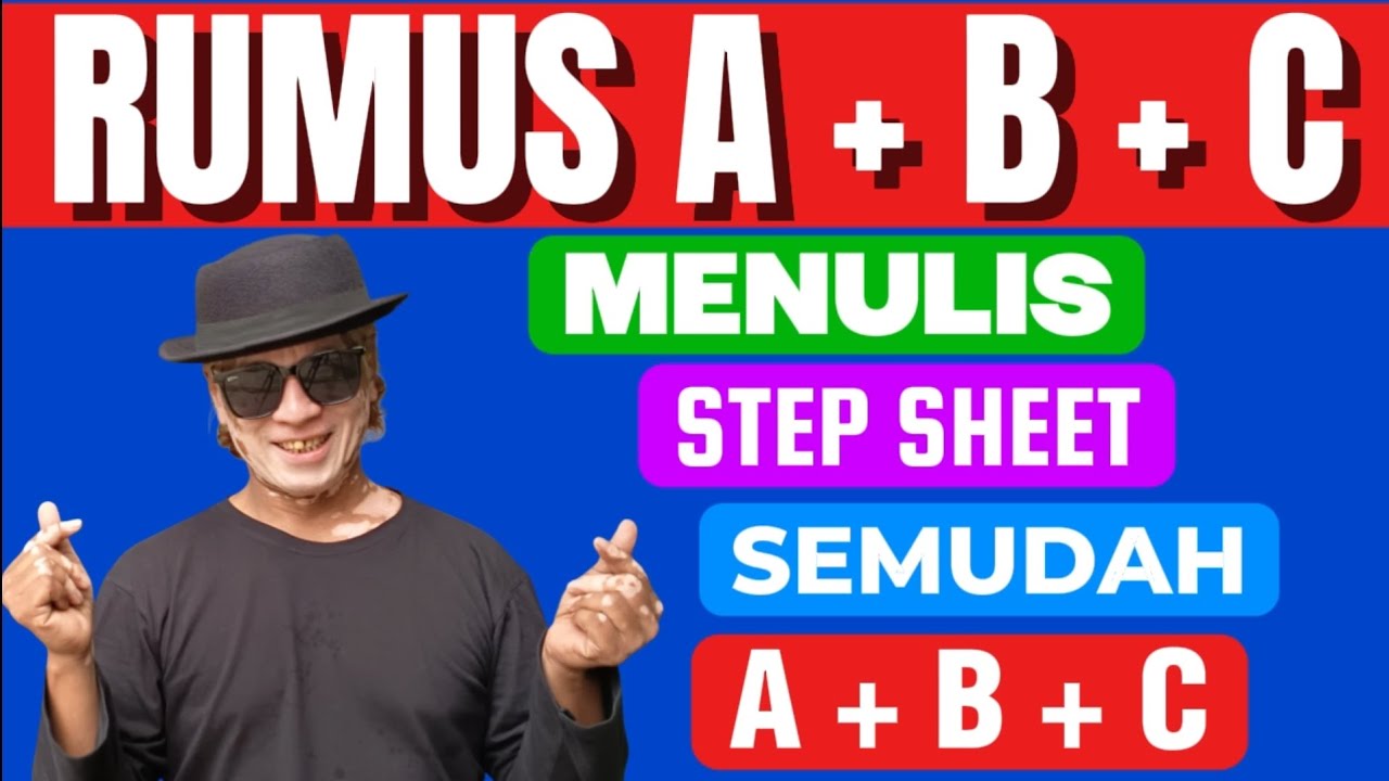 MENULIS STEP SHEET DENGAN RUMUS A B C | ANTI GAGAL | TERBUKTI OLEH BANYAK KOREOGRAFER