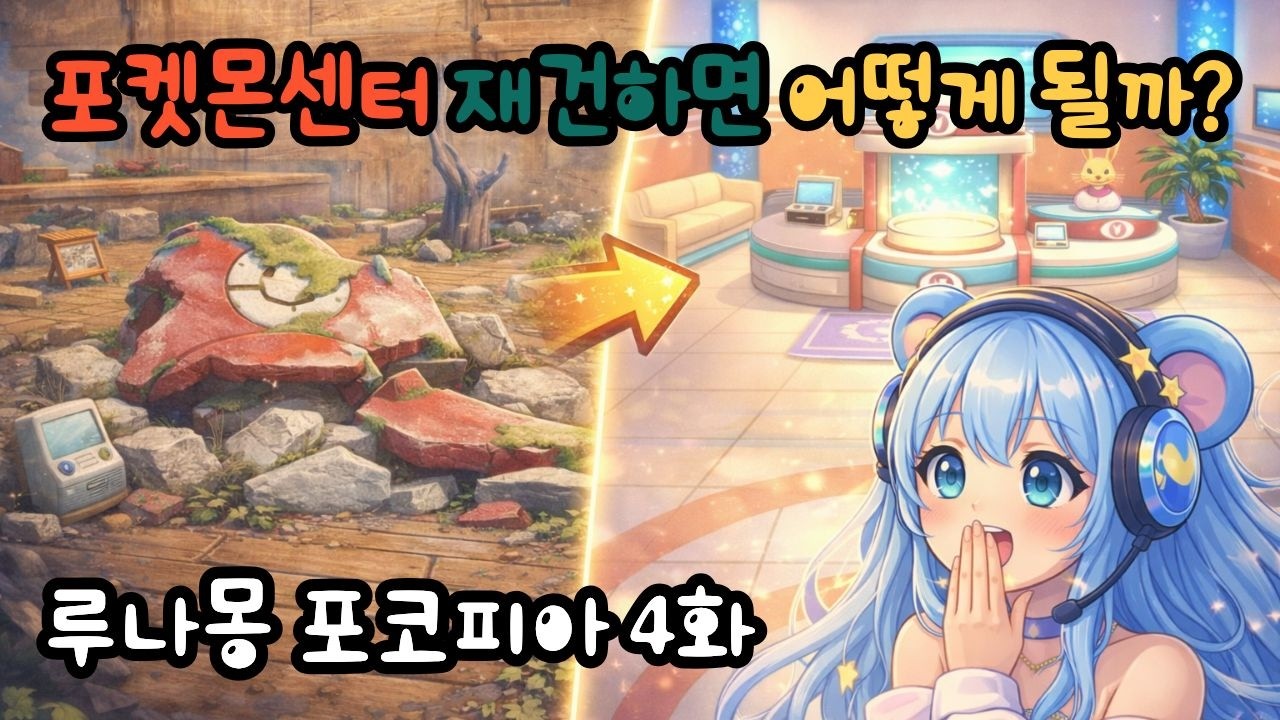 포켓몬 포코피아 4화│포켓몬센터 재건하면 생기는 일 총정리!!!