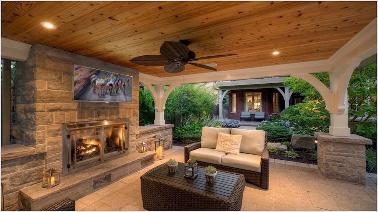 BACKYARD FIREPLACES FOR OUTDOOR LIVING SPACE DESIGNS | HOW TO DECORATE OUTDOOR FIREPIT LIVING AREA