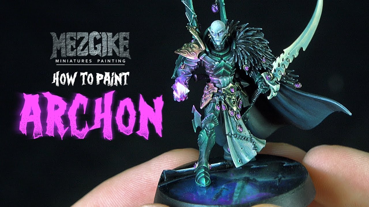 How to Paint - Drukhari Archon by Mezgike