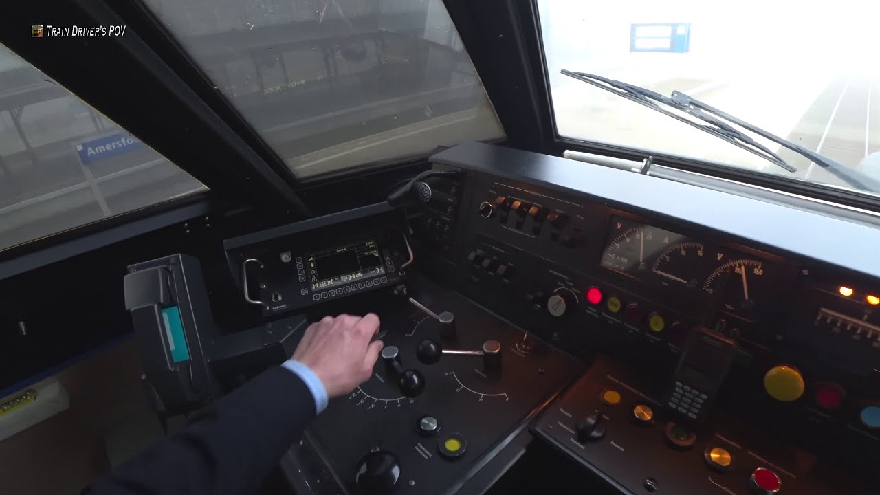 My 7 FINAL HEADCAM rides 3/7 Amersfoort - Schiphol - Hoofddorp Opstel ICM Train Driver's POV 27/3/18