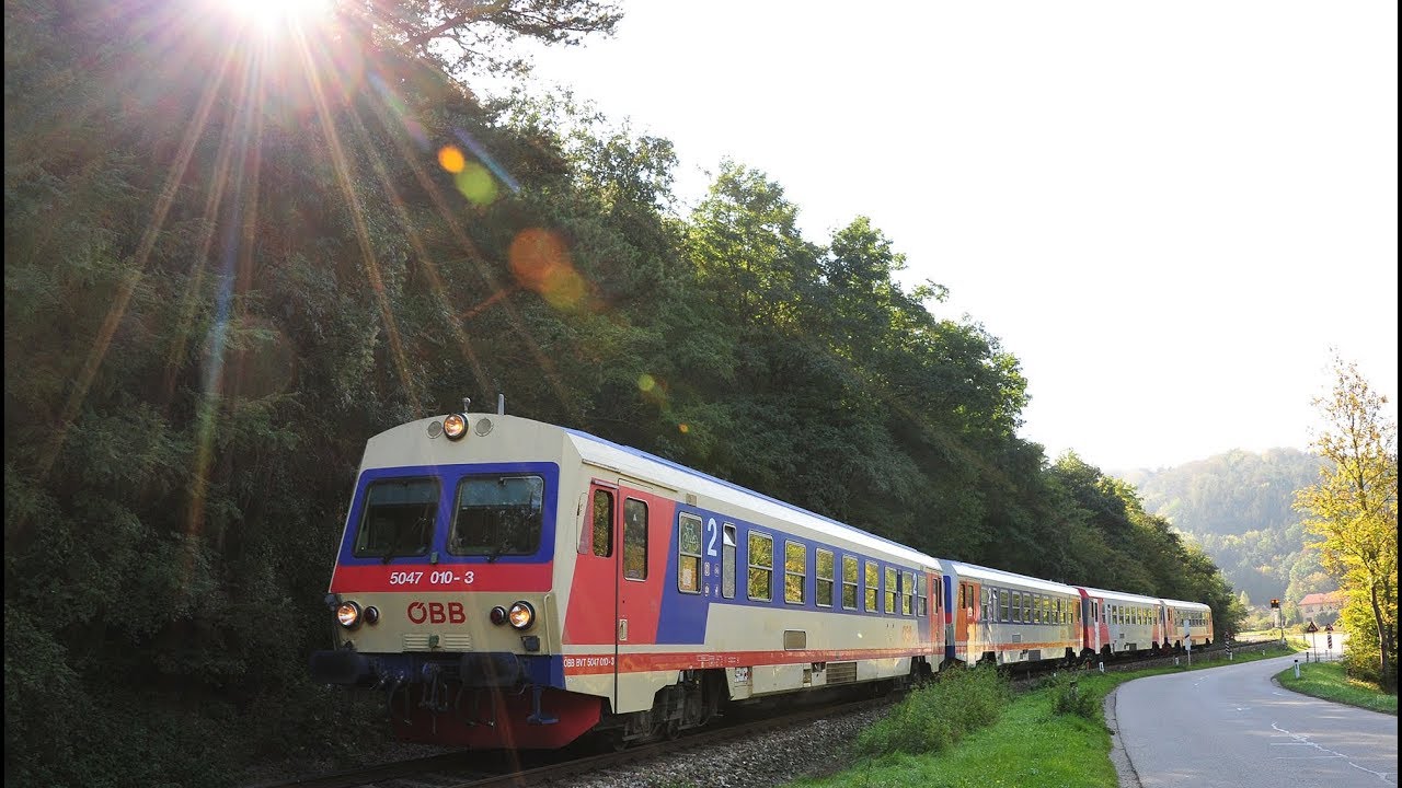 ÖBB Baureihe 5047 im Most- Wald und Weinviertel inkl. Doppelein und Ausfahrten. 6.10 und 5.10.2018