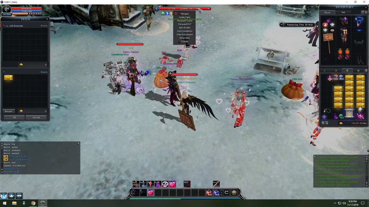 Fury Cabal Private Server ◆ Mission war ◆ Live Stream 17.11.19