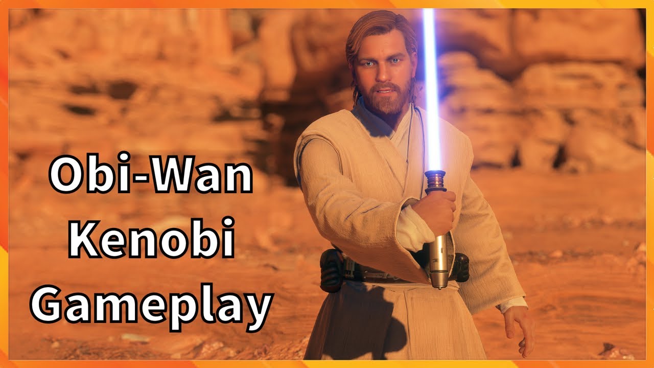 Attack of the Clones Obi-Wan Kenobi Gameplay Star Wars Battlefront 2
