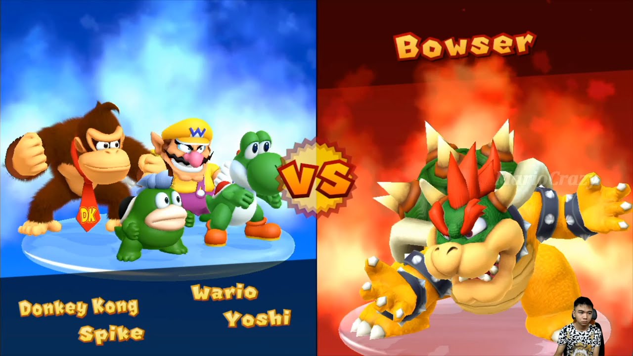 Mario Party 10 Mario Party Chaos Castle - Spike Vs Wario Vs Yoshi Vs Donkey Kong
