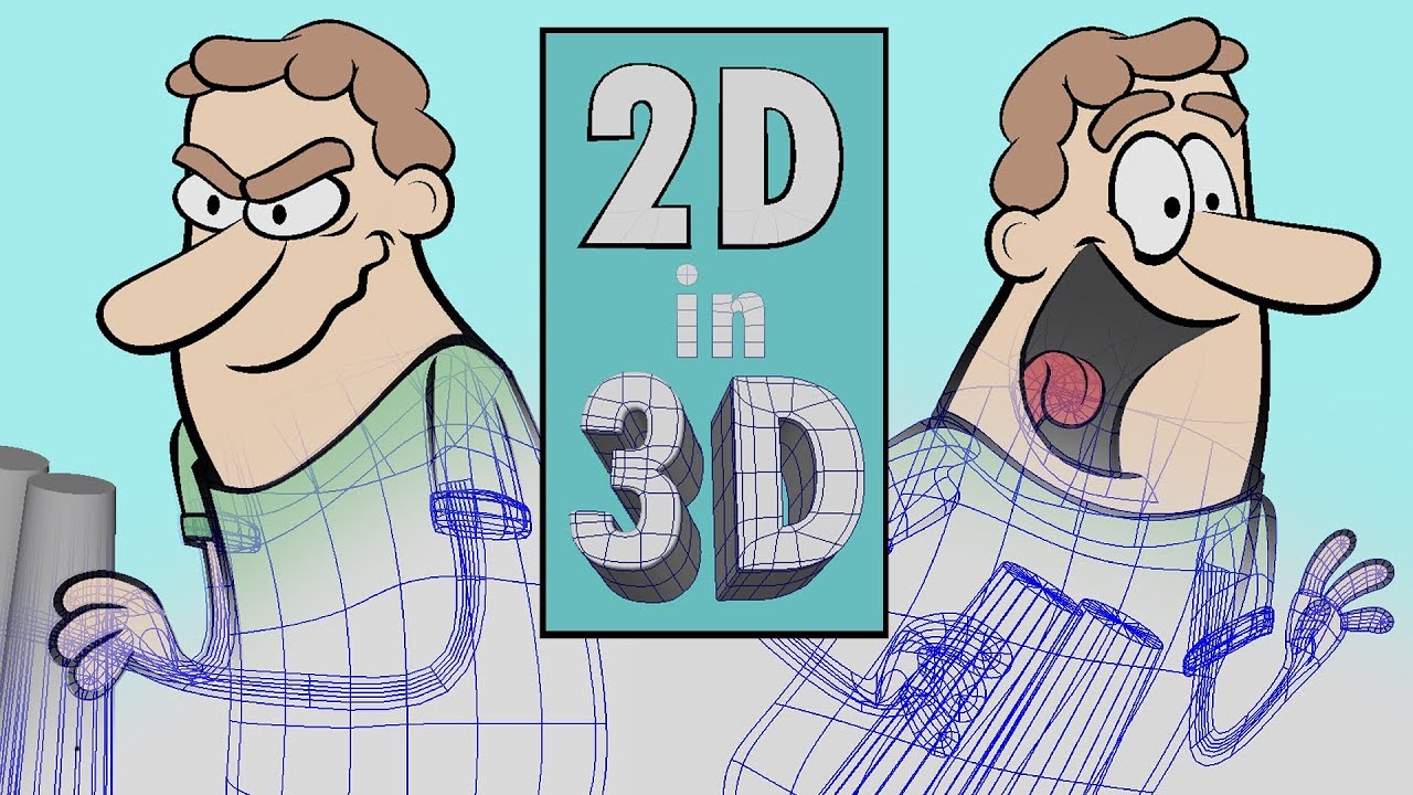 2D in 3D - Character Rig - Maya