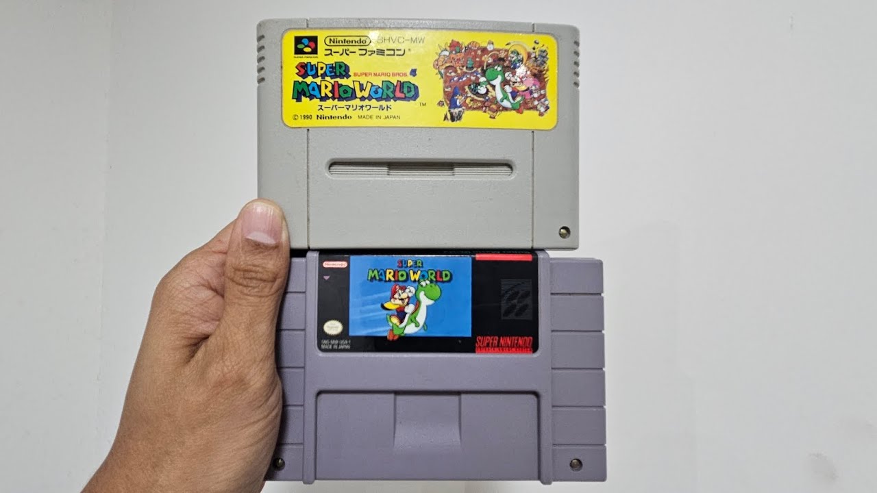Cartuchos Super Nintendo x Super Famicom - Diferenças