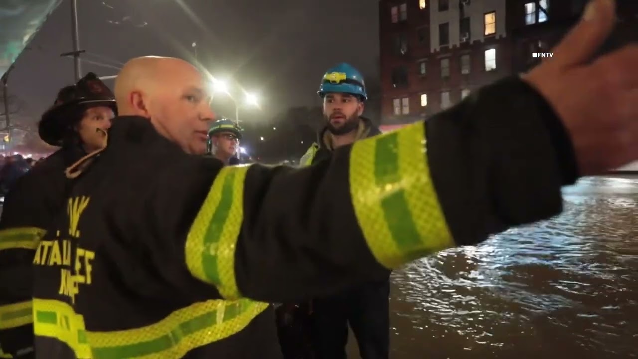 Water Main Break Floods Multiple Blocks w/ Major Emergency Response - BRONX