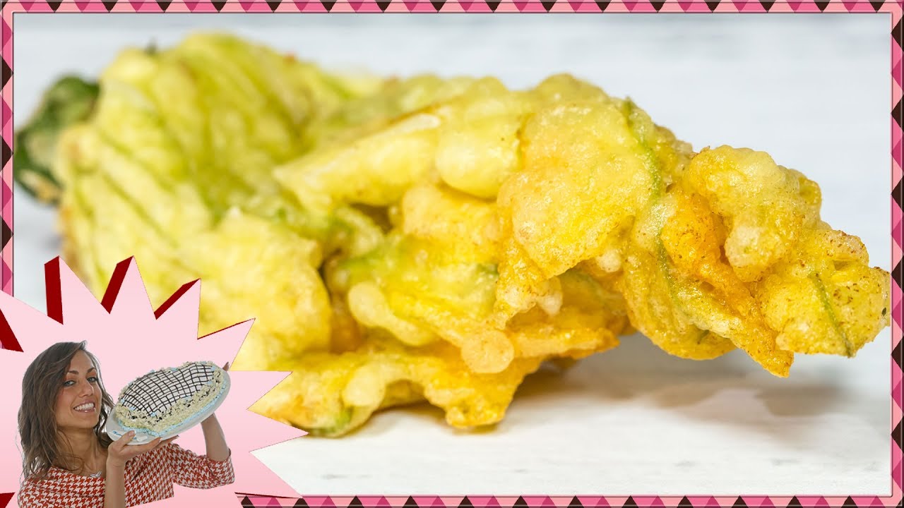 Fiori di zucca Fritti - Fiori di Zucca Ripieni - Fritti In Tempura