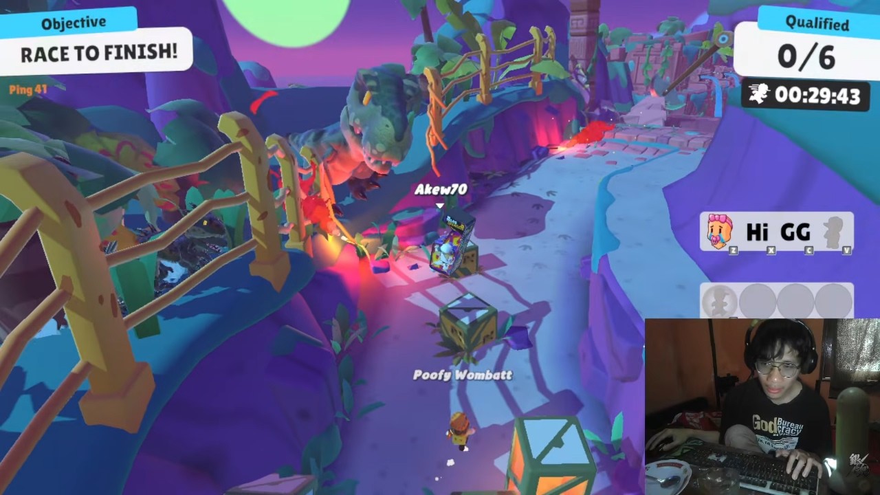 ADA T - REX DI MAP STUMBLE GUYS INI CUYYY!!!