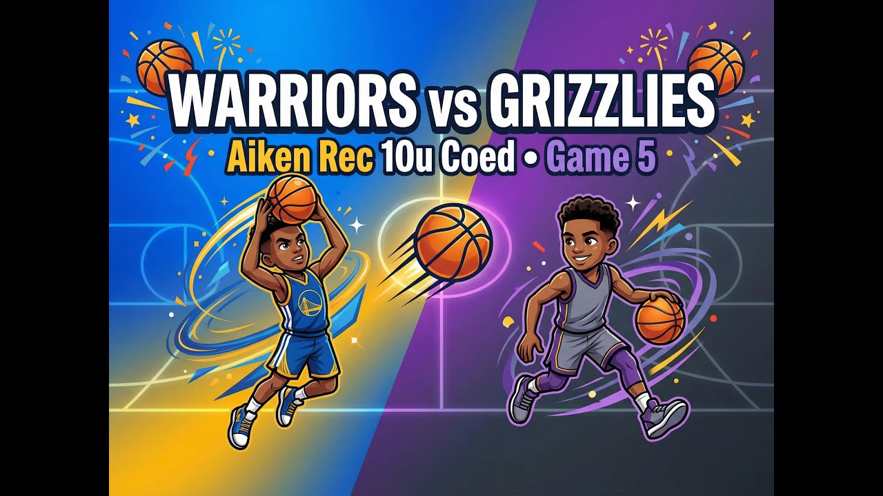 Warriors vs Grizzlies Aiken rec 10u Coed 1/10/2026 Game 5
