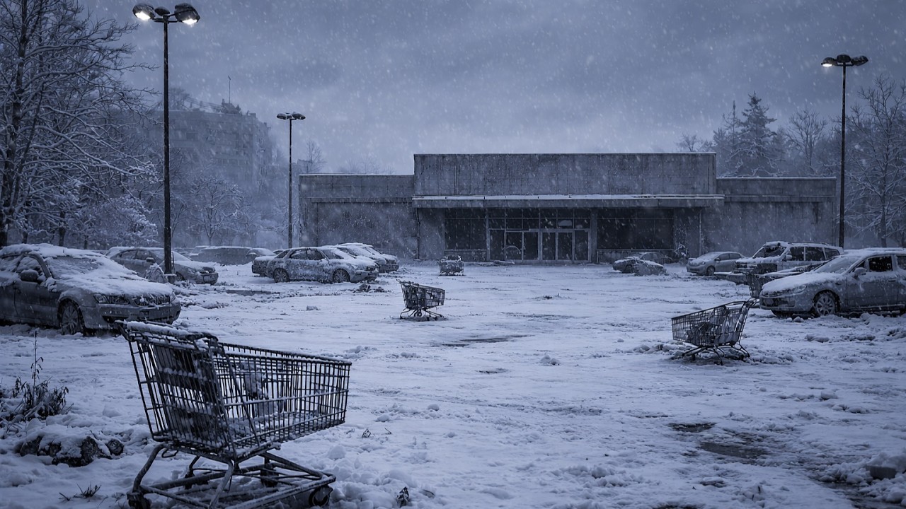 Outpost Afterfall – Post-Apocalyptic Snow & Wind Ambient for Sleep | Silent Afterfall