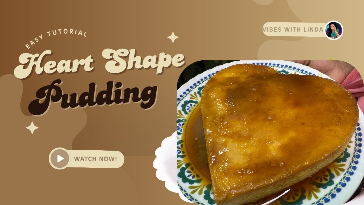Caramel Pudding Recipe With Powder Milk (Heart Shape)| ক্যারামেল পুডিং রেসিপি
