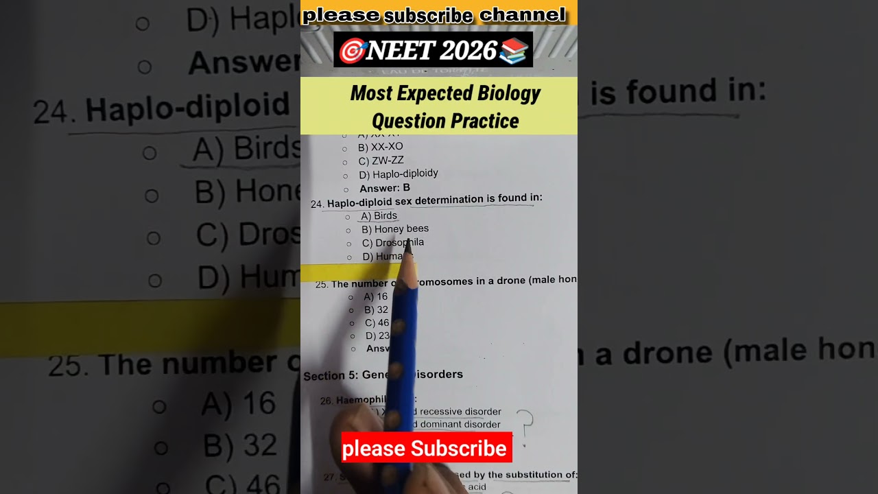 Biology questions practice for neet  