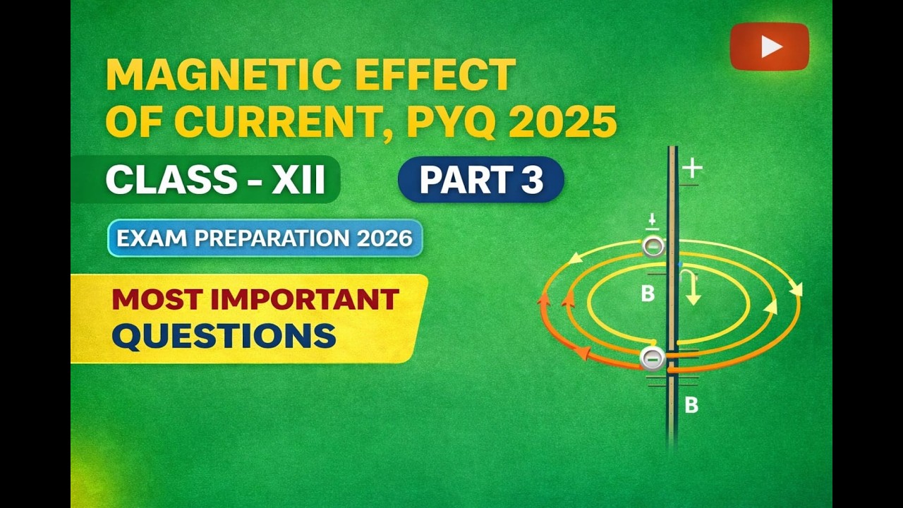 Magnetic Effect of Current PYQ | Class 12 Physics | Board Exam 2026