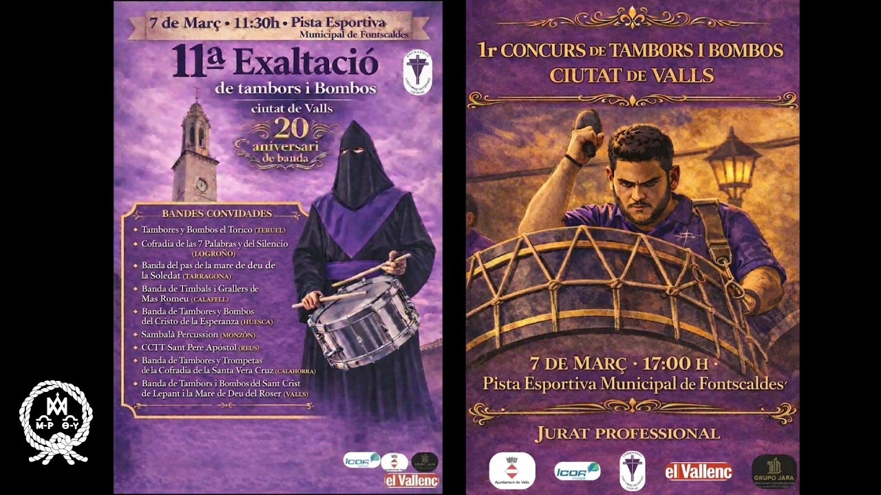 Participación de la Cofradía en la 13ª Exaltación y Primer concurso de Valls 2026