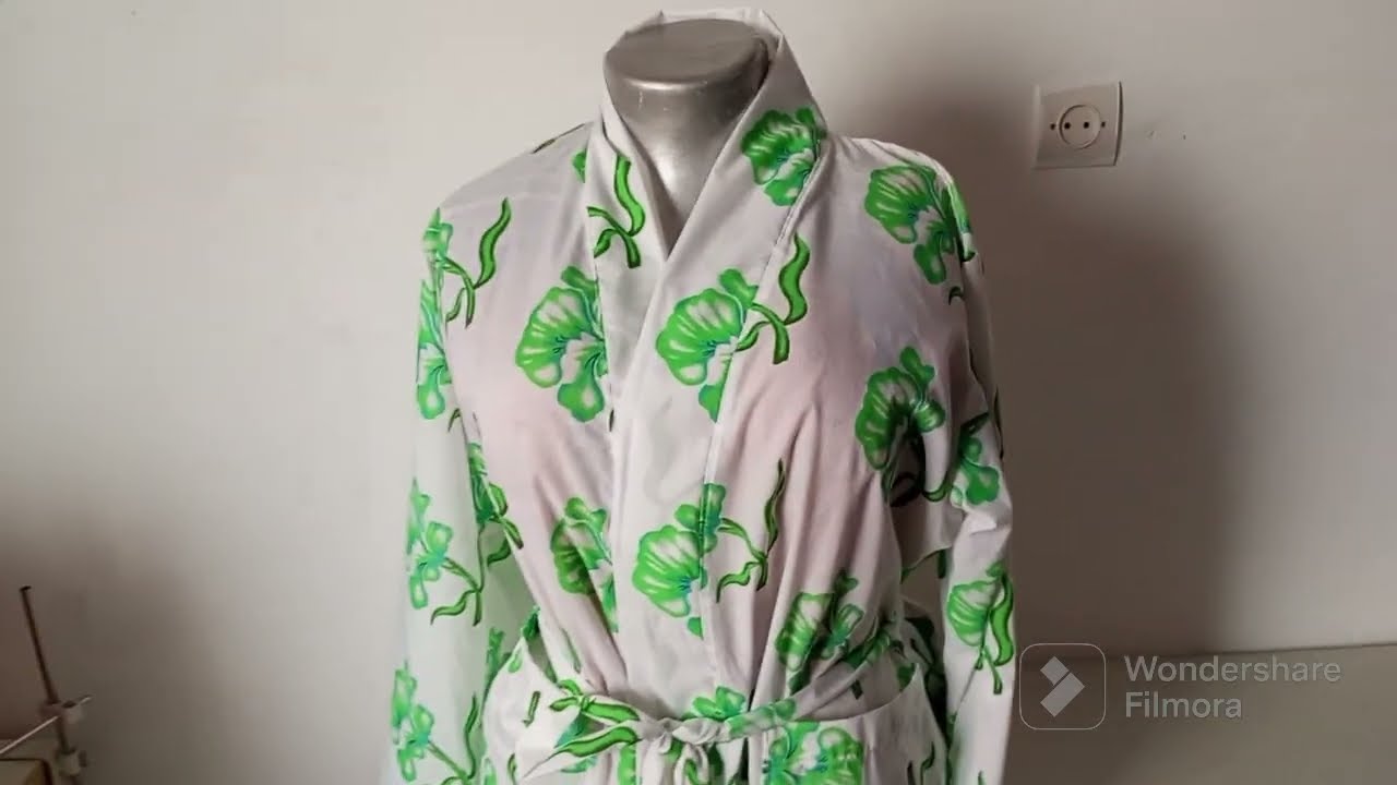 فصالة و خياطة بينوار صيفي كروازي بالبانضة 💚 طريقة سهلة للمبتدئات  💚💚🤍🤍
