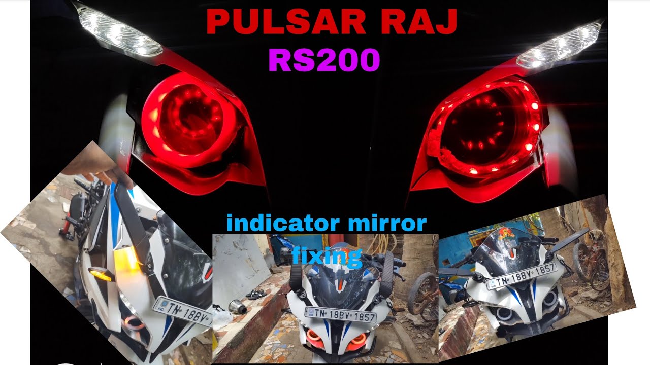 Rs200 இண்டிகேட்டர் மிரர் பிக்ஸிங் 👍👍👍