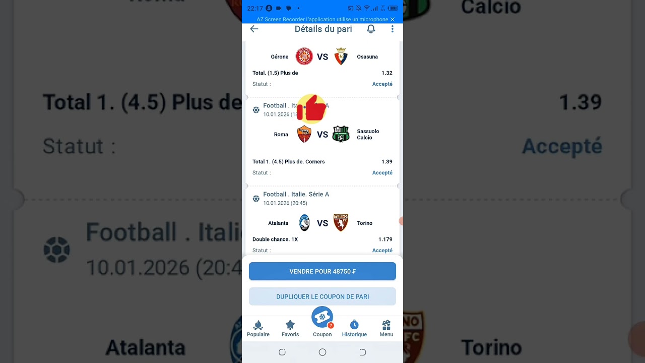 Pronostics foot | Pronostics du jour | Coupons du jour. 