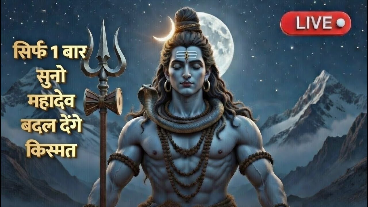 🔴 सिर्फ 1 बार सुनो… महादेव बदल देंगे किस्मत | Powerful Shiv Bhakti Song LIVE 🔱