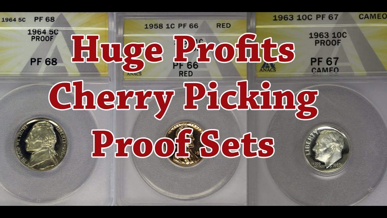 Making Huge Profits Finding Proof Cameo DCAM Coins In Proof Sets