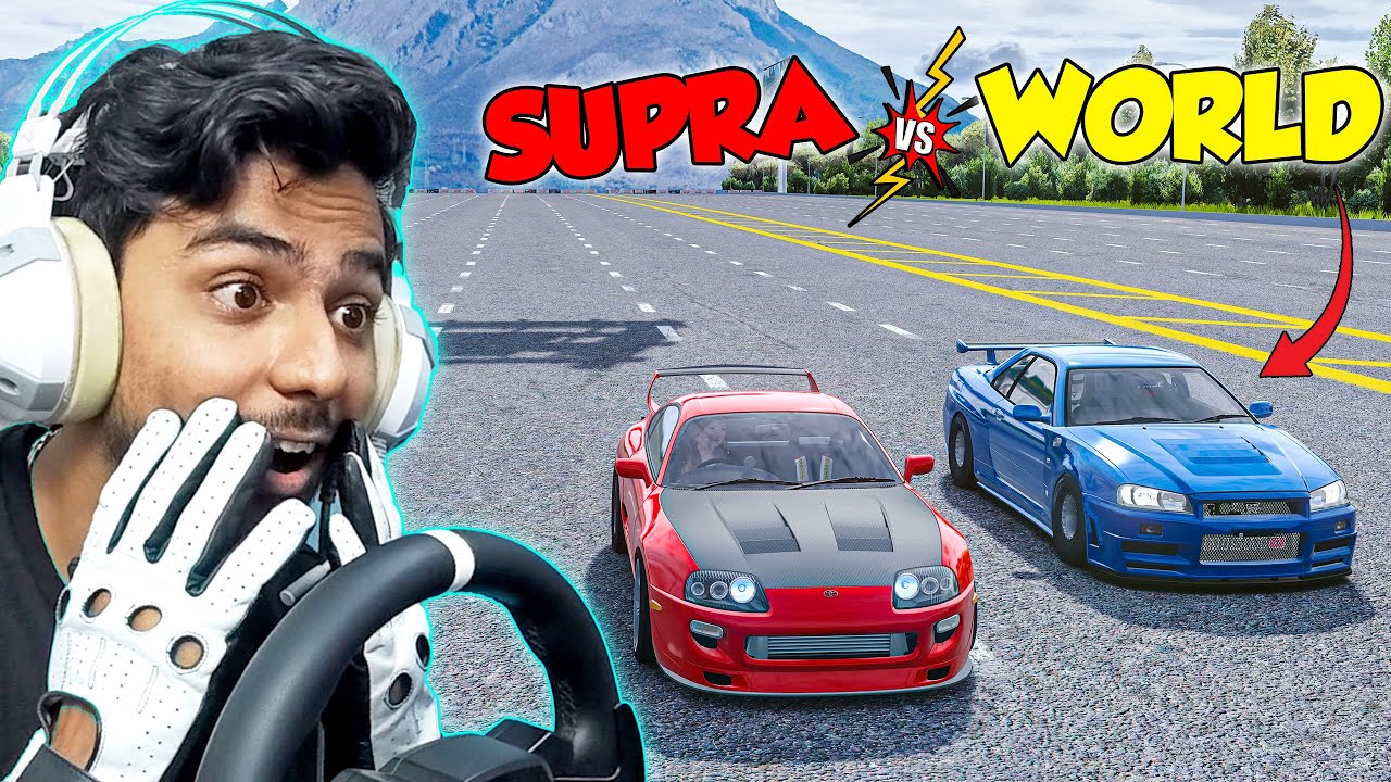 Anti Lag Supra vs THE WORLD | Epic Drag Races...