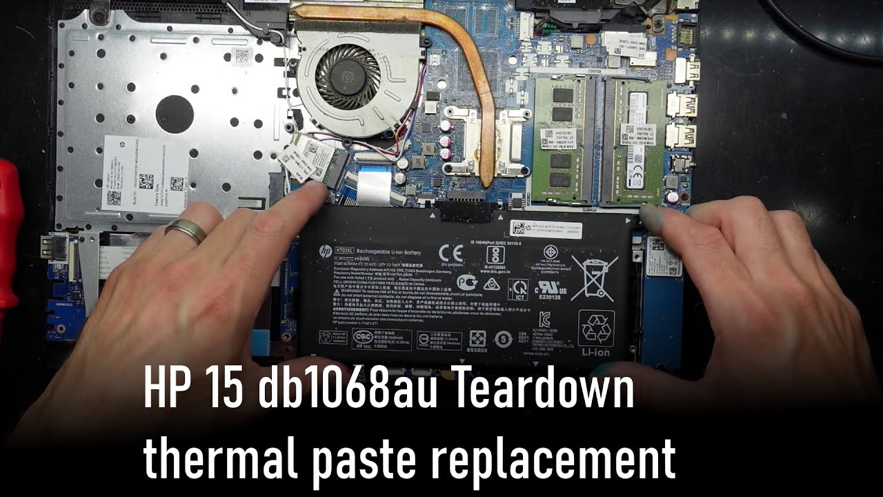 HP 15 db1068au Teardown and thermal paste replacement