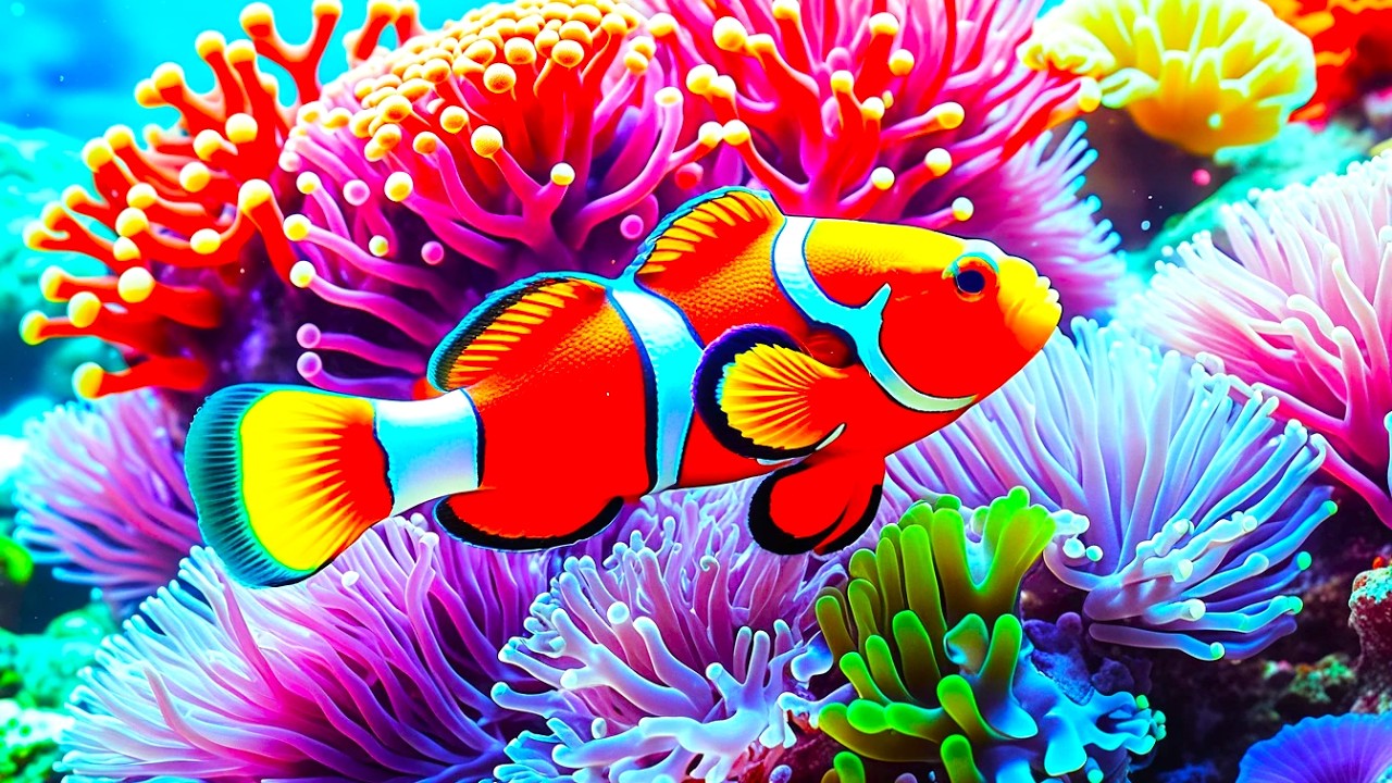 The Best 4K Aquarium - Explore the Stunning World of Sea Jellyfish and Beautiful Coral Reef Fish.#76