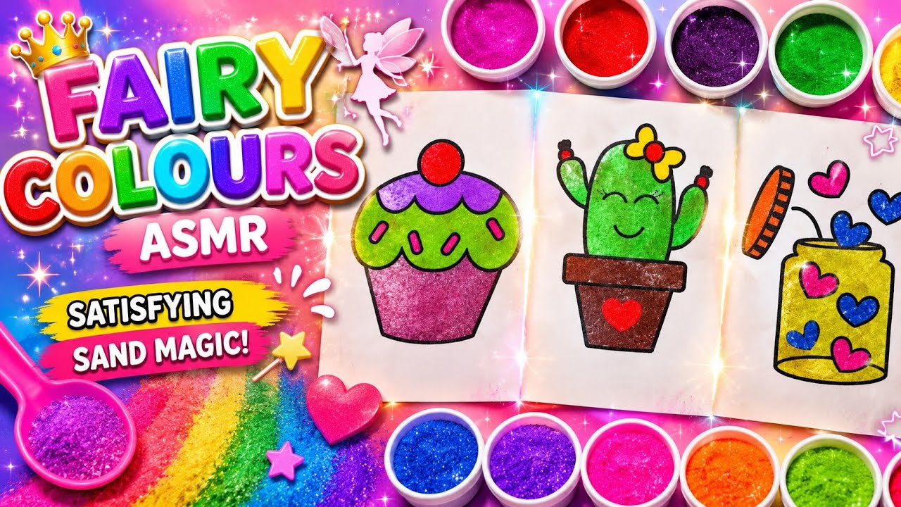 Adorable Sandpainting Combo 🧁🌵💖 